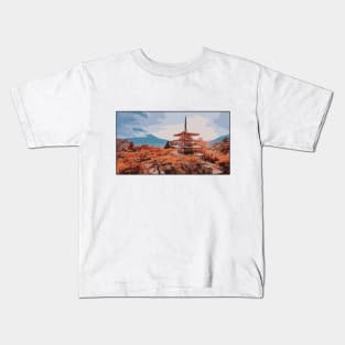 Chureito Pagoda Kids T-Shirt